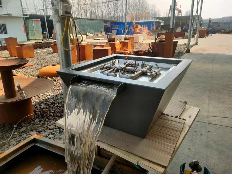 Corten Outdoor Water Fountain For Park Project America